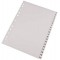 ProOFFICE 10071207-001 Lot de 10 intercalaires en plastique avec chiffres Format A4