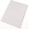 ProOFFICE 10071207-001 Lot de 10 intercalaires en plastique avec chiffres Format A4