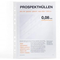 prooffice 11169695-000 Housse prospectus, DIN A4, film de PP, graine