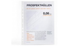 prooffice 11169695-000 Housse prospectus, DIN A4, film de PP, graine