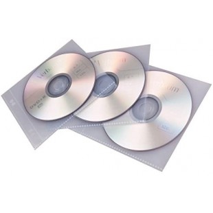 prooffice 11190378-000 Housse de CD/DVD, pour 1 CD/DVD, PP, transparent