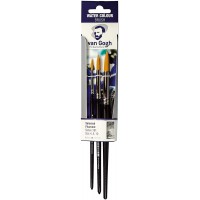 Van Gogh Set de 3 Pinceau Aquarelle Serie 191, N° 4-8-12 RT90919133 Bleu