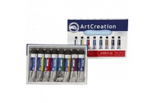 Royal Talens 9021708M ArtCreation Lot de 8 Tubes de Peinture Acrylique 12 ML