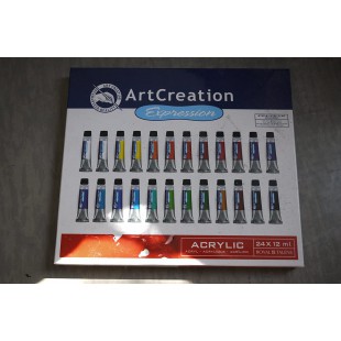 9021724M Royal Tails ArtCreation Lot de 24 peintures acryliques 12 ml, Bleu