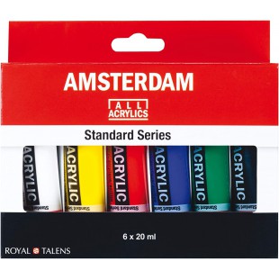 ROYAL TALENS peinture acrylique AMSTERDAM Introset I, 6x20ml