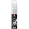 feutres a pointe ogive blanc, taille gras 10