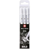 feutres a pointe ogive blanc, taille gras 10