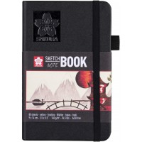 carnet de Croquis, 90 x 140 mm, Noir/Blanc creme Noir