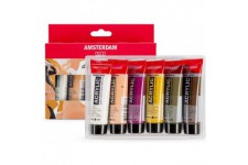 Talens Portrait Lot de 6 pots de peinture acrylique 20 ml