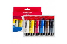 Amsterdam Primaire Lot de 6 pots de peinture acrylique 20 ml