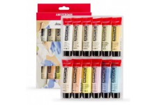 Talens Lot de 12 tubes de peinture acrylique pastel 20 ml