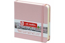 Royal Talens Carnet de croquis a couverture rigide 80 feuilles 140 g/m² 12 x 12 cm Rose pastel