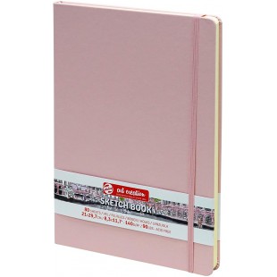 Royal Talens Carnet de croquis a couverture rigide 80 feuilles 140 g/m² 21 x 29,7 cm Rose pastel Format A4