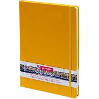 Cahier de croquis Royal Talens Art Creation Couverture rigide 80 feuilles 140 g/m² 21 x 29,7 cm Couverture jaune dore