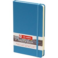Royal Talens Carnet de croquis avec couverture rigide 80 feuilles 140 g/m² 13 x 21 cm Bleu lac