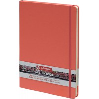 Carnet croquis 21x29.7cm 80 feuilles 140g corail - Royal talens