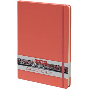 Carnet croquis 21x29.7cm 80 feuilles 140g corail - Royal talens