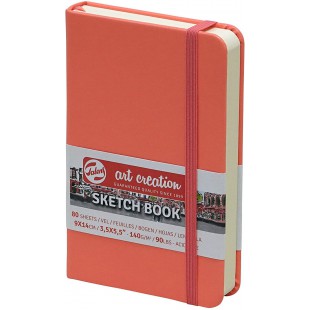 Carnet Croquis 9 X 14 Cm 80 Feuilles 140G Corail Royal Talens