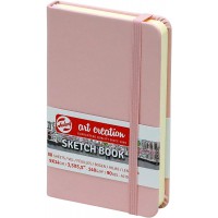 Carnet Croquis 9 X 14 Cm 80 Feuilles 140G Rose Royal Talens