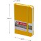 Royal Talens Carnet de croquis a couverture rigide 80 feuilles 140 g/m² 9 x 14 cm Couverture jaune dore