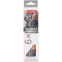 ROYAL TALENS Etui de 6 Crayons Graphite Art Creation Corps Rond HB, B, 2B, 4B, 6B, 8B
