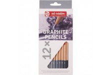 Talens Art Creation Lot de 12 crayons graphite assortis de 2H a  9B