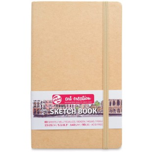 Royal Talens Art Creation Carnet de croquis 80 feuilles avec couverture pour dessin, etudes, croquis urbain et plus (