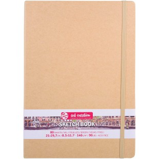 Royal Talens Art Creation Carnet de croquis 80 feuilles avec couverture pour dessin, etudes, croquis urbain et plus e