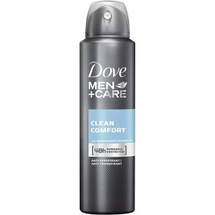 Dove Men+Care Deodorant Homme Anti-Transpirant Clean Comfort, Protection et efficacite 48h, Spray 150ml