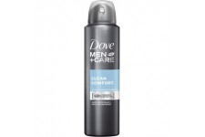 Dove Men+Care Deodorant Homme Anti-Transpirant Clean Comfort, Protection et efficacite 48h, Spray 150ml
