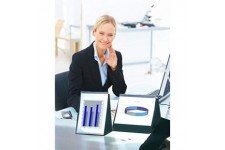 93190 Tableau de presentation avec 20 pochettes Noir Format A4