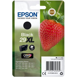 29XL Fraise Noir, Cartouche d'encre d'origine XL Haute capacite, XP-235 XP-243 XP-245 XP-247 XP-255 XP-257 XP-332 XP-335 XP-342 
