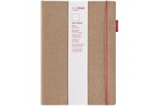 Carnet de notes senseBook Red Rubber, modele L, feuilles blanches
