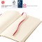 sensebook Carnet vierge en cuir avec elastique rouge Carnet ligne
