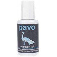 Pavo 8000890 Correction flssigkeit, blanc, contenu : 20 ml