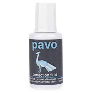 Pavo 8000890 Correction flssigkeit, blanc, contenu : 20 ml