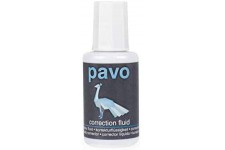 Pavo 8000890 Correction flssigkeit, blanc, contenu : 20 ml