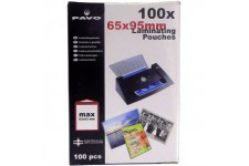 Pavo dIN haute pochettes de plastification - 65 x 95 mm - 2 x 125 microns-pack de 100