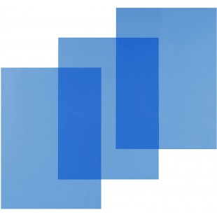 Paquet de 100 Couvertures en PVC 200 microns A4 Bleu