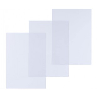 A4 200 Micron PVC Verre Couverture - Transparent (Lot de 100)