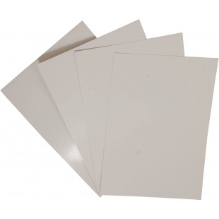 A4 Glossy Cardboard Couverture - Blanc (Lot de 100)