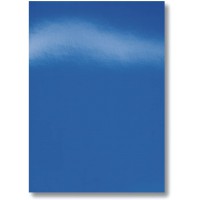 100 Couverture Couvercle A4 brillant bleu