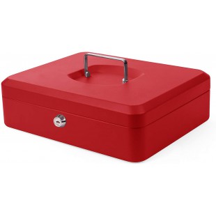 8011094 12 pouces Cash Boite - Rouge