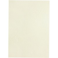 A4 Cuir Grain Couverture - Blanc (Lot de 100)