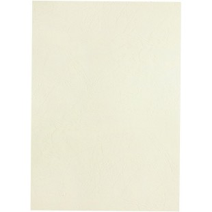 A4 Cuir Grain Couverture - Blanc (Lot de 100)