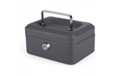 Caissette a  monnaie en acier 15 cm Gris fonce