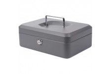 Caissette a  monnaie en acier 25 cm Gris fonce