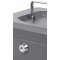 Pavo premium caisse a  monnaie avec serrure a  cylindre avec 2 cles/20 x 16 x 9 cm (gris fonce)