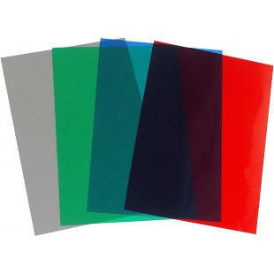 Paquet de 100 Couvertures en PVC 200 microns A4 couleurs assorties