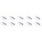 Pack de 50 Badges 57 x 91 mm en PVC avec Epingle/Clip Transparent